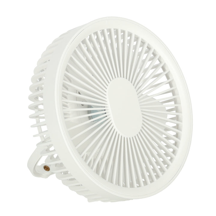 Mini stående bordventilator hvid