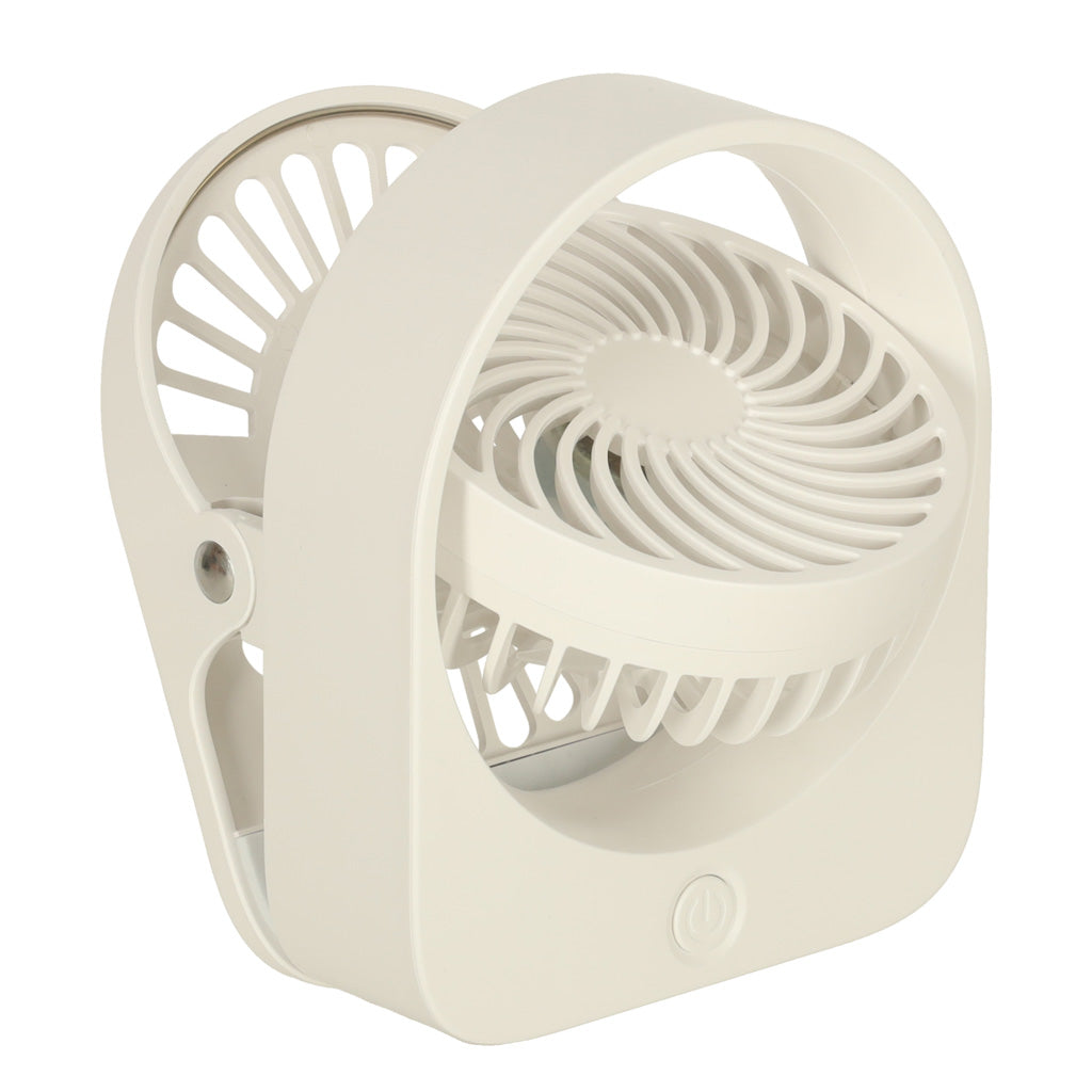 Mini bordventilator med USB-klips