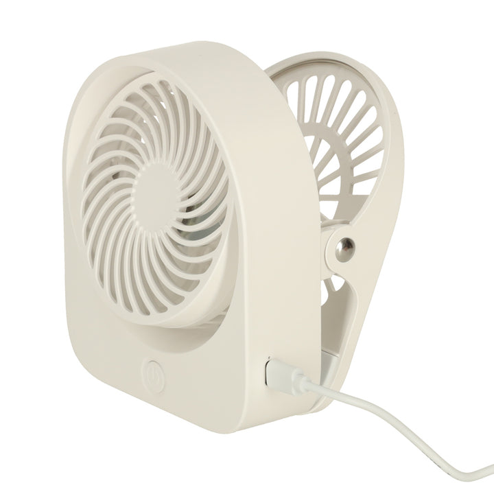 Mini bordventilator med USB-klips