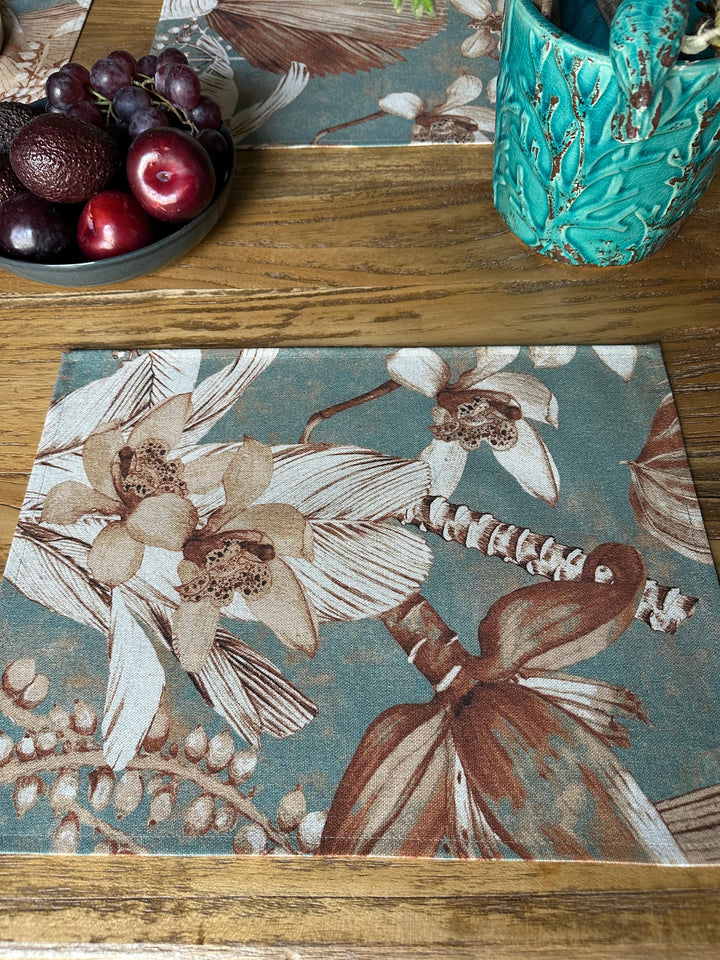 Dækkeserviet 30 × 43 cm i bomuld-hør blanding | Terra Flora