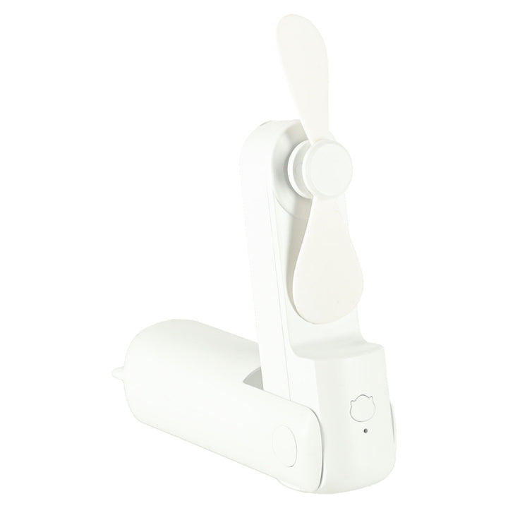Bordventilator mini håndholdt foldbar vindmølle bærbar USB hvid