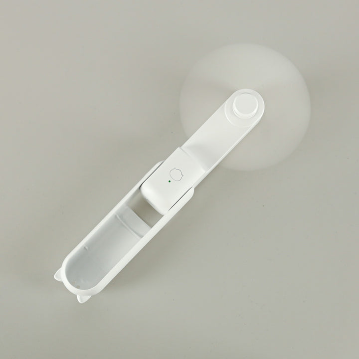 Bordventilator mini håndholdt foldbar vindmølle bærbar USB hvid
