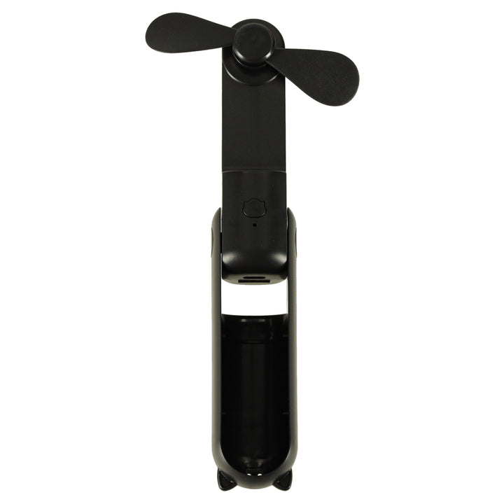 Bordventilator mini håndholdt foldbar vindmølle bærbar USB sort