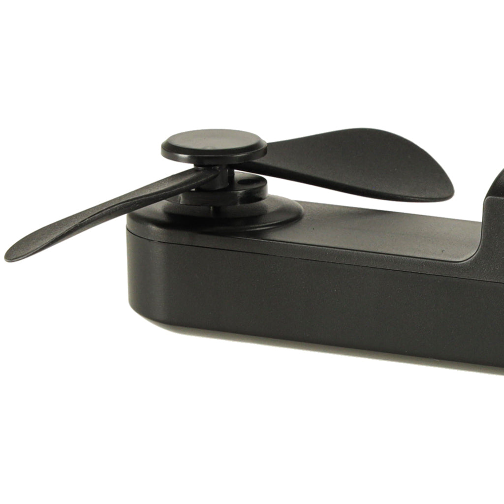 Bordventilator mini håndholdt foldbar vindmølle bærbar USB sort