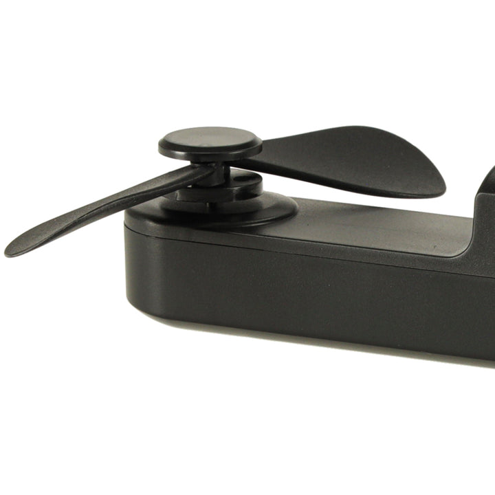 Bordventilator mini håndholdt foldbar vindmølle bærbar USB sort