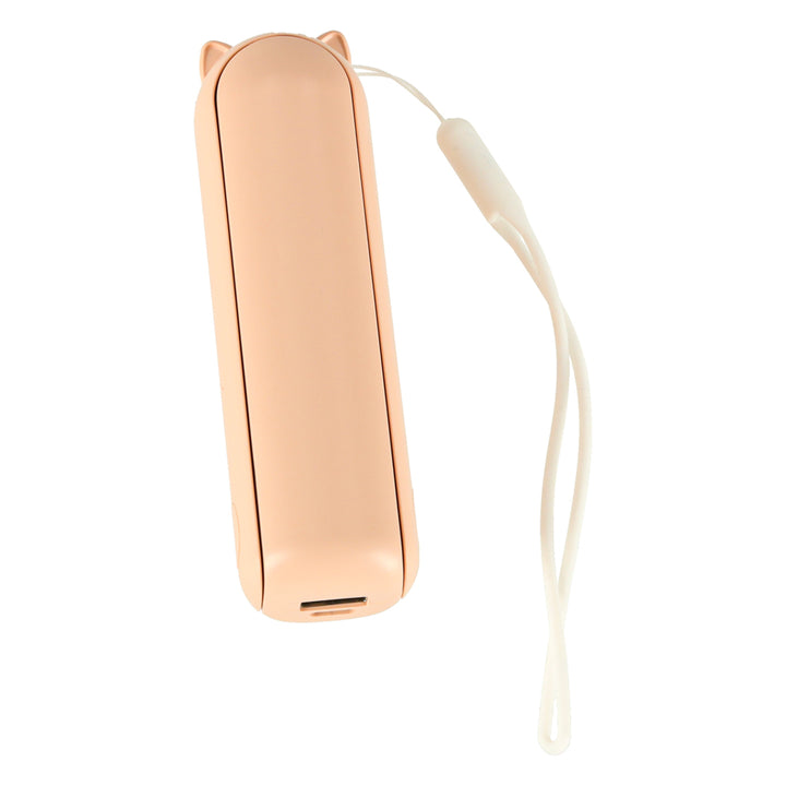 Bordventilator mini håndholdt foldbar vindmølle bærbar USB pink