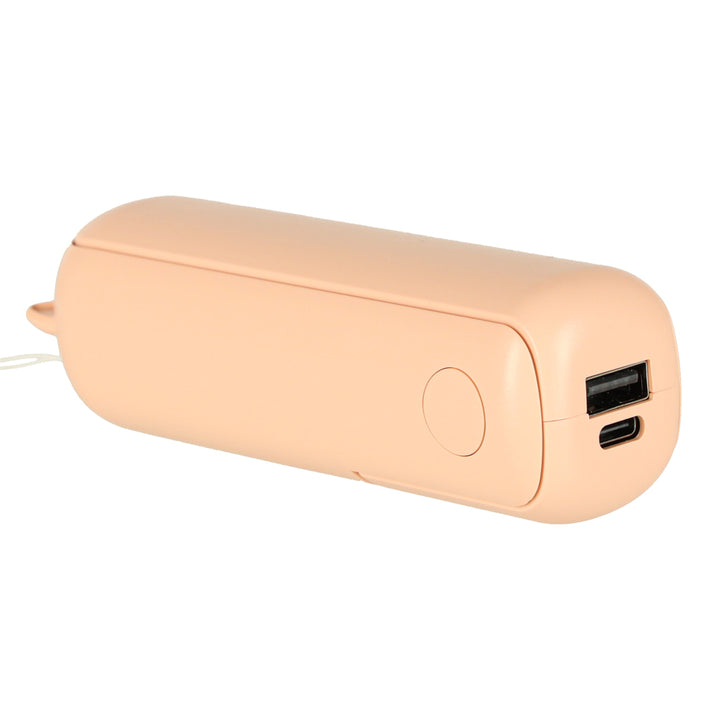 Bordventilator mini håndholdt foldbar vindmølle bærbar USB pink