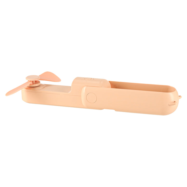 Bordventilator mini håndholdt foldbar vindmølle bærbar USB pink