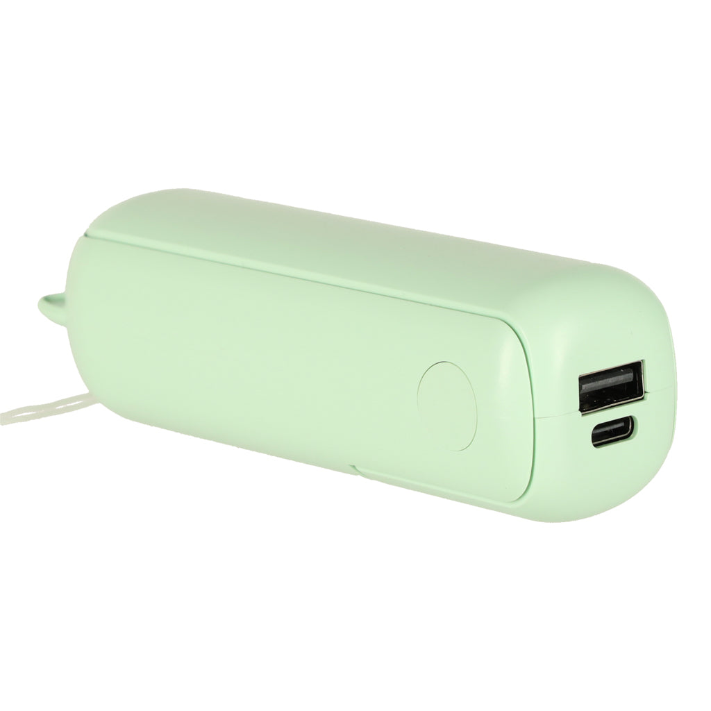 Bordventilator mini håndholdt foldbar vindmølle bærbar USB grøn