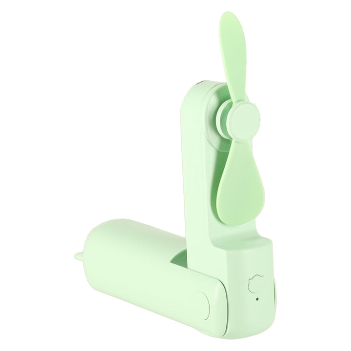 Bordventilator mini håndholdt foldbar vindmølle bærbar USB grøn