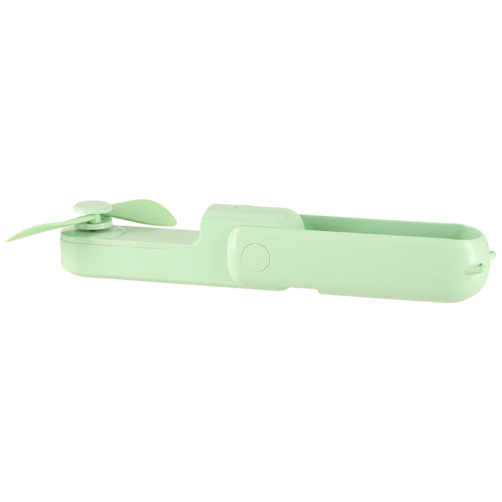 Bordventilator mini håndholdt foldbar vindmølle bærbar USB grøn