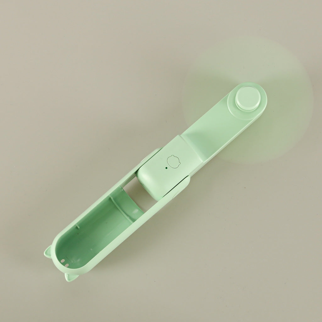 Bordventilator mini håndholdt foldbar vindmølle bærbar USB grøn