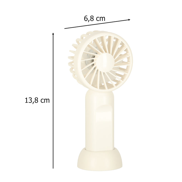 Bordventilator mini håndholdt ventilator bærbar USB-ventilator 13,8 cm