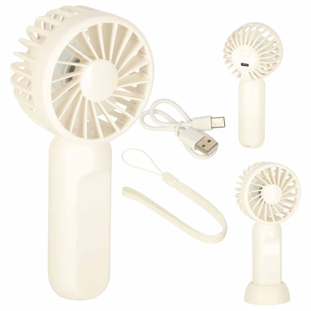 Bordventilator mini håndholdt ventilator bærbar USB-ventilator 13,8 cm