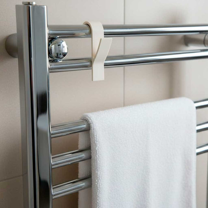 Radiatorophæng til badeværelsesradiator i creme