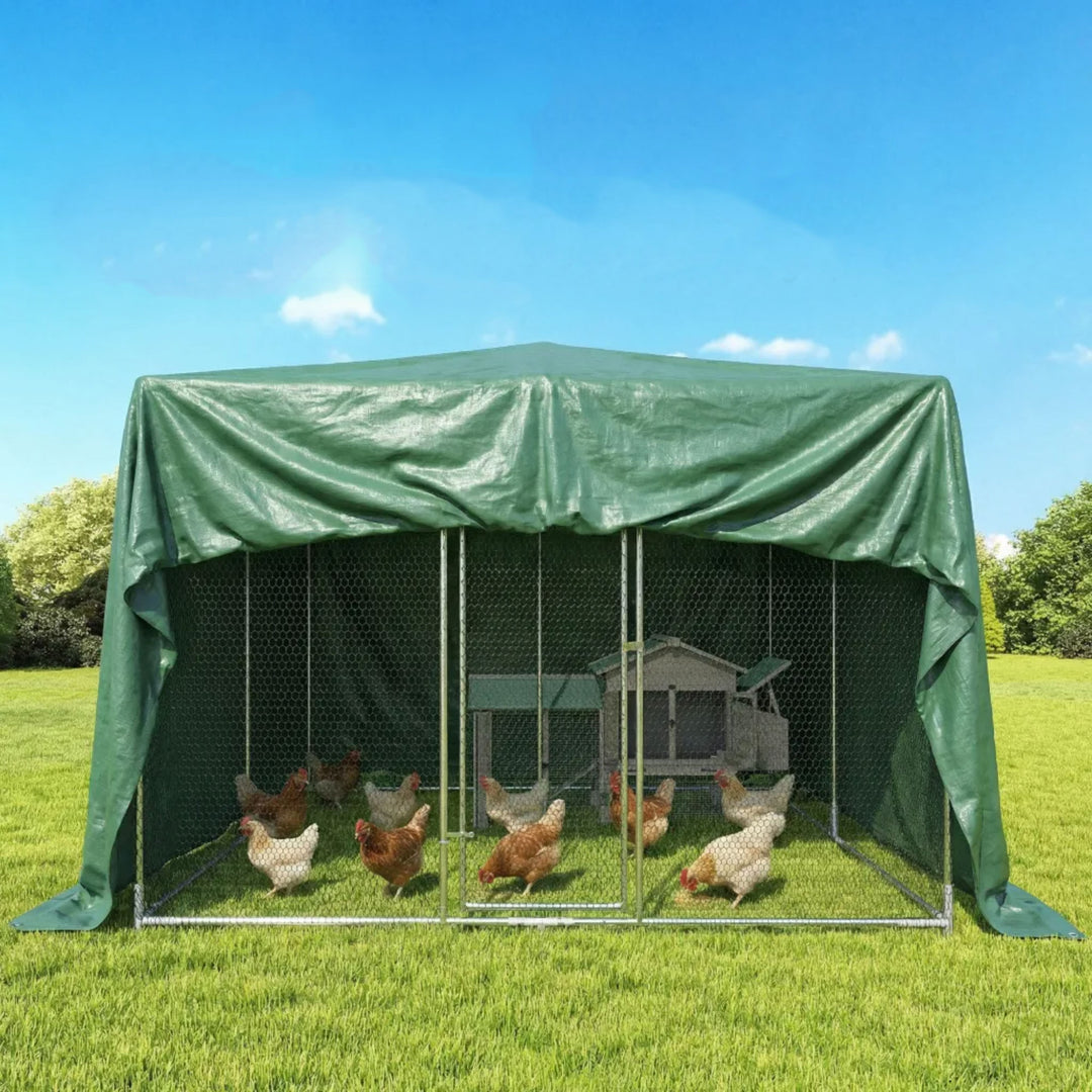 Vandtæt presenning, 4 x 6 m, 90 g/m², universalpresenning, grøn
