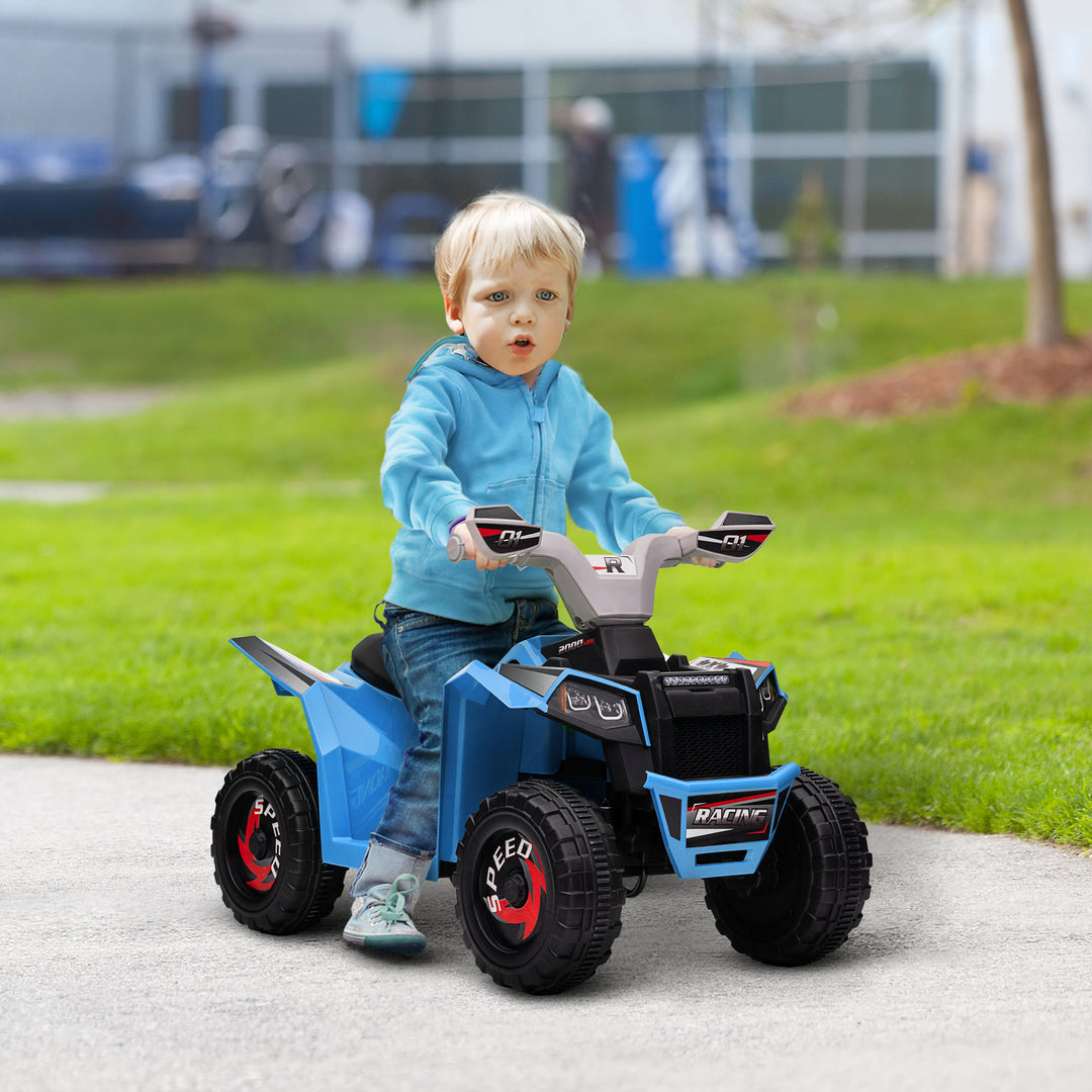 Elektrisk børne-atv, 2,5 km/t, frem- og bakgear, til 18-36 måneder, blå