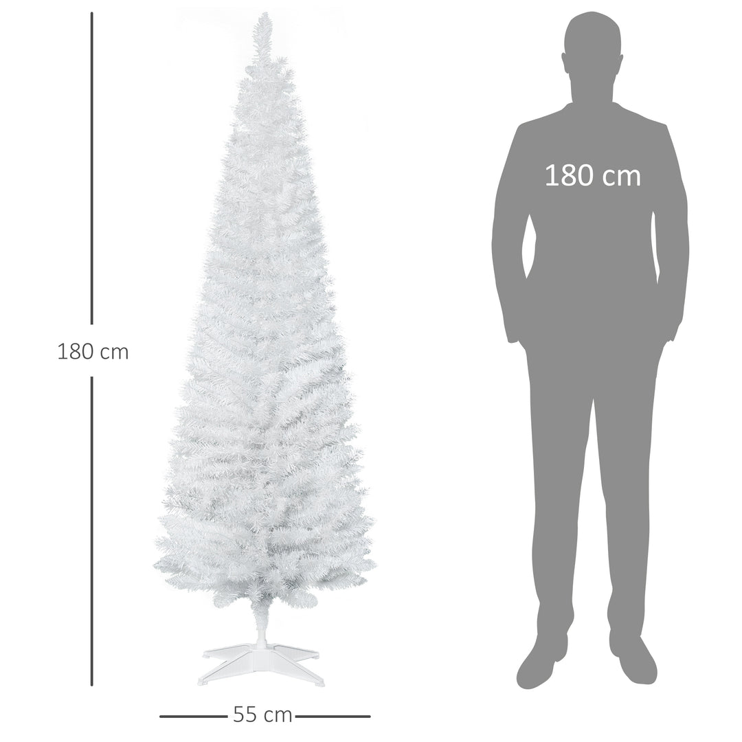 Kunstigt juletræ 180 cm, kunstigt grantræ med 390 spidser, juletræ, juledekoration til indendørs brug
