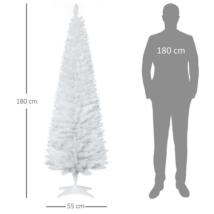 Kunstigt juletræ 180 cm, kunstigt grantræ med 390 spidser, juletræ, juledekoration til indendørs brug