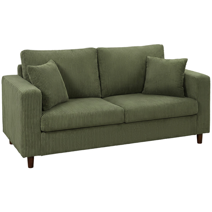 2-personers sofa, 170 cm sofa med corduroy-look, bredde, sædedybde