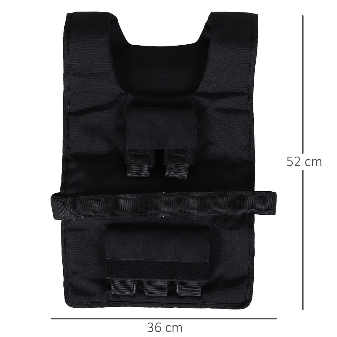 Vægtvest 15 kg / 20 kg / 30 kg justerbar træningsvest med aftagelige vægte løbevest kvinder mænd til muskelopbygning styrketræning, løb, fitness, crosstraining