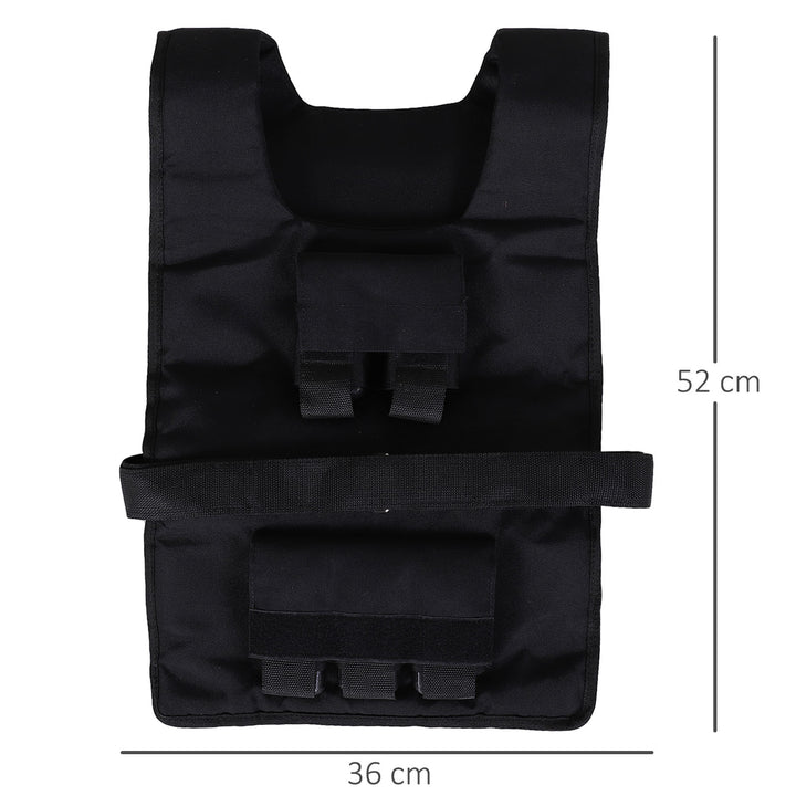 Vægtvest 15 kg / 20 kg / 30 kg justerbar træningsvest med aftagelige vægte løbevest kvinder mænd til muskelopbygning styrketræning, løb, fitness, crosstraining