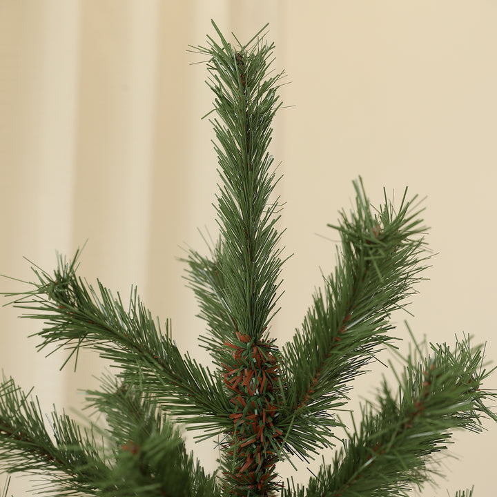 Juletræ 180 cm, flammehæmmende, metalfod, 467 spidser, grøn