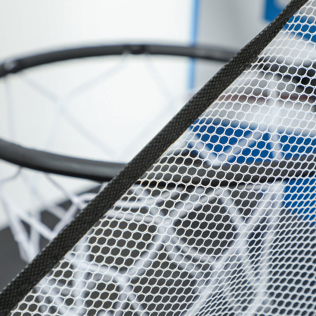 Sportnow 5-i-1 spillebord, billard, bordtennis, hockey, basketball, bueskydning, tilbehør inkluderet, mdf, plastik, blå