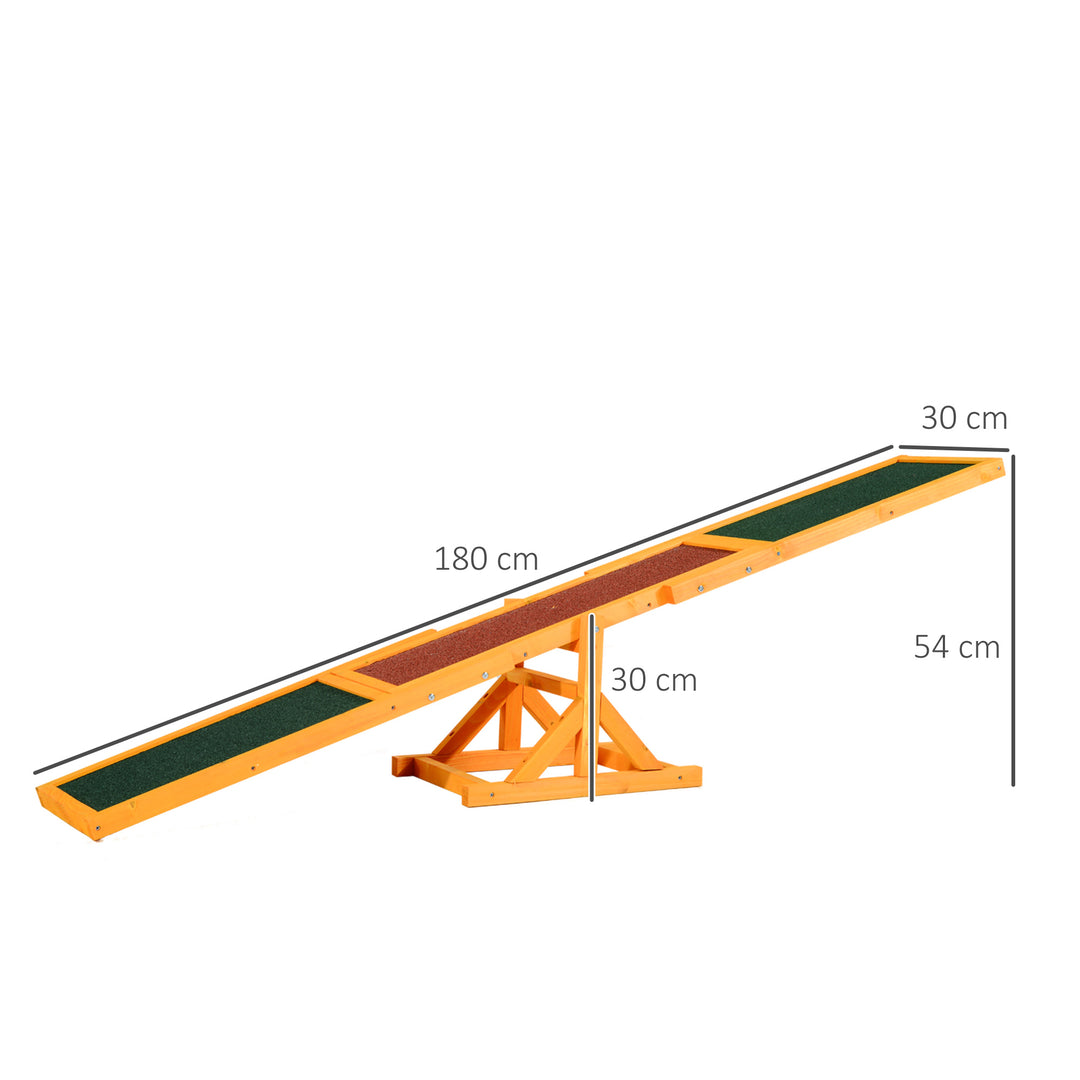Hundevippe til agilitytræning, skridsikker, bæreevne op til 50 kg, 180 x 30 x 30 cm