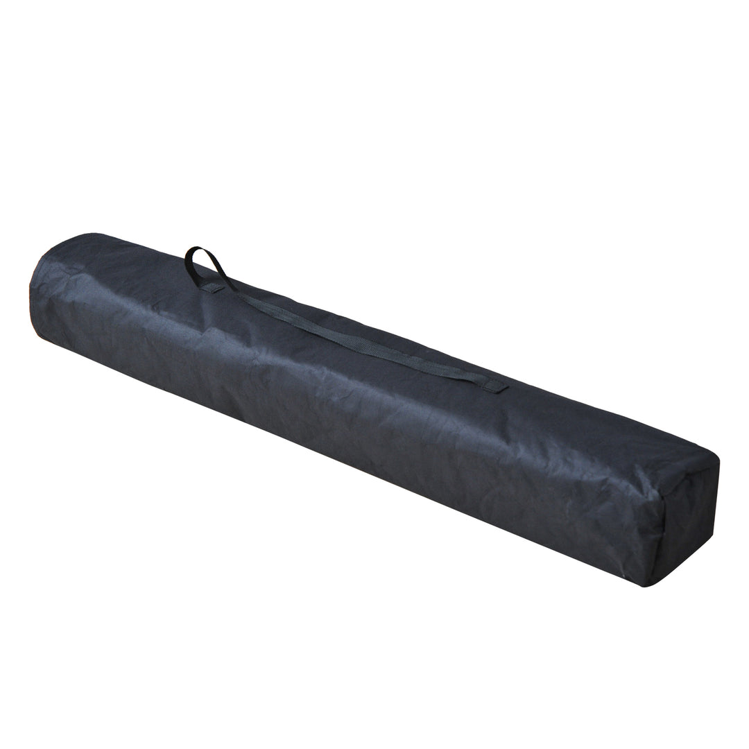 Campingseng, sammenklappelig seng, liggestol med taske, 193 x 64 x 40 cm (sort)