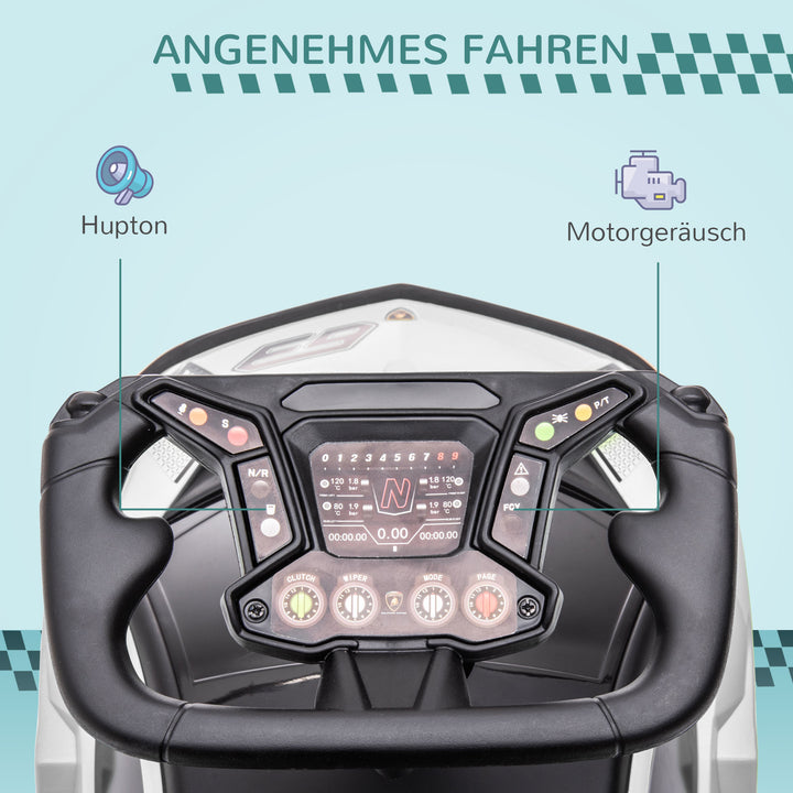 Lamborghini-licenseret kørebil med lydeffekter og anti-tip-anordning, 67 cm x 28 x 38 cm