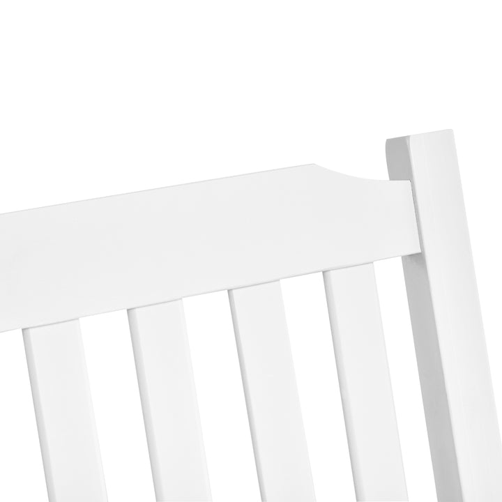 Havegynge til 2 personer, gyngebænk, hængebænk, massivt træ, terrasse, baghave, hvid, 117 x 69 x 60 cm