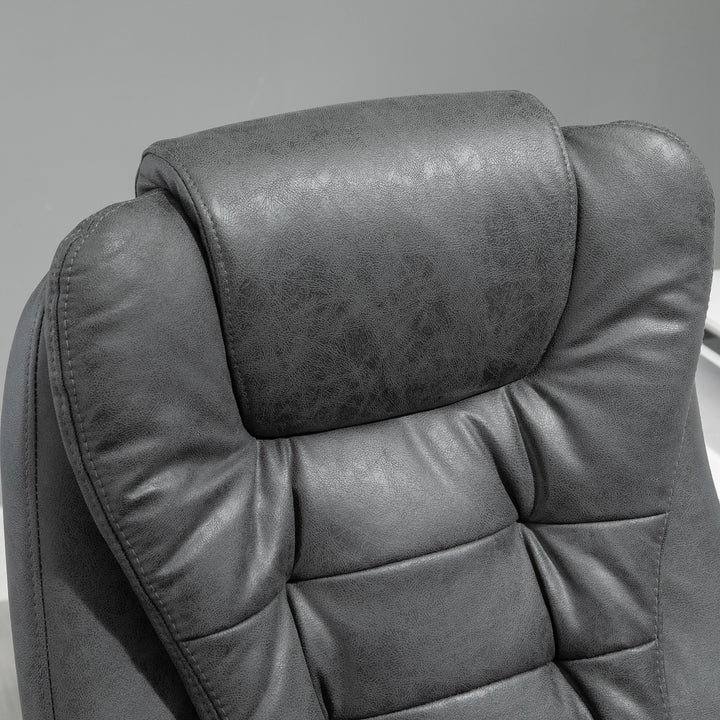 Kontorstol med massagefunktion, ergonomisk, 65x160x104cm, grå