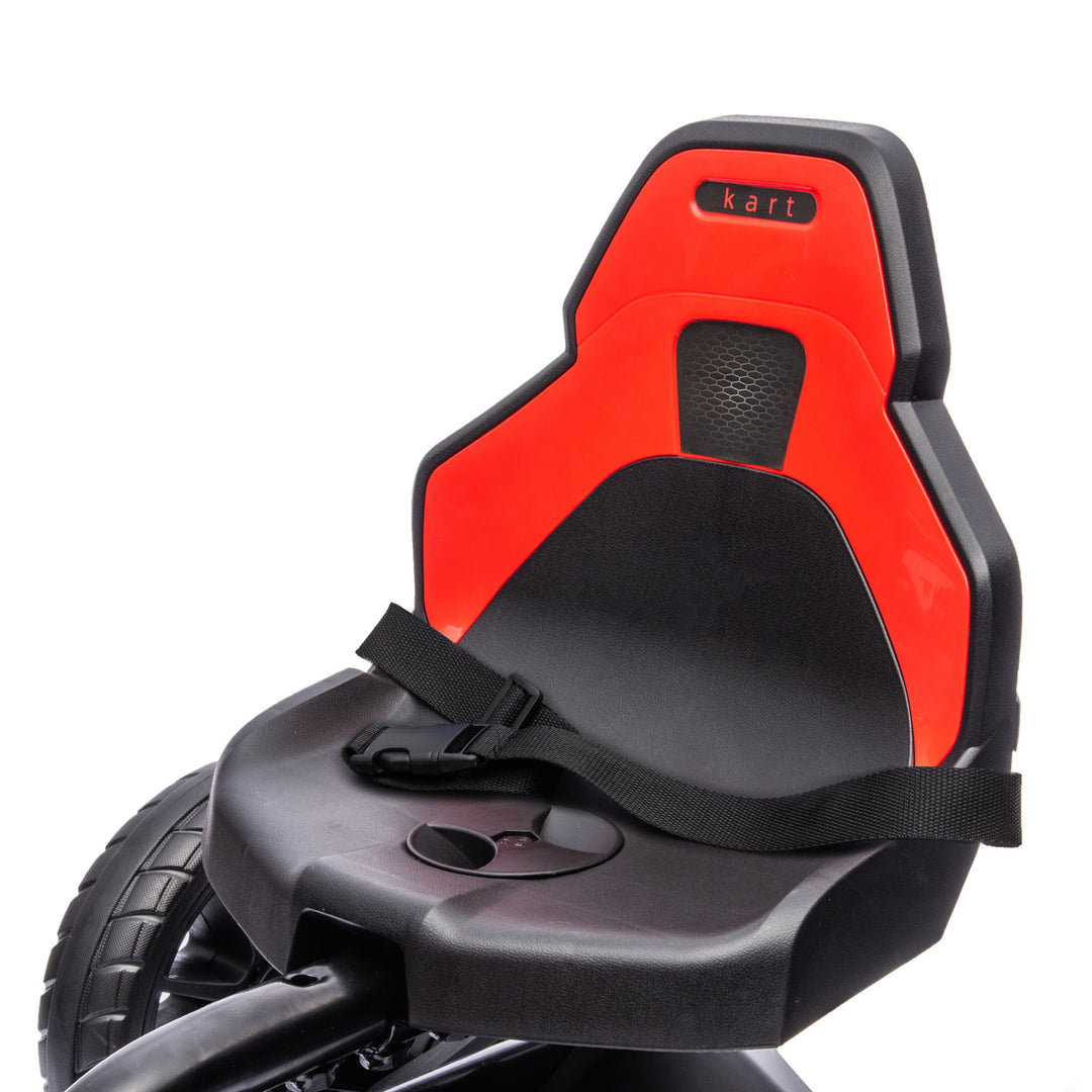 Gokart pedal gokart med bakgear og fremadgående gear, til børn i alderen 3 til 8 år, rød