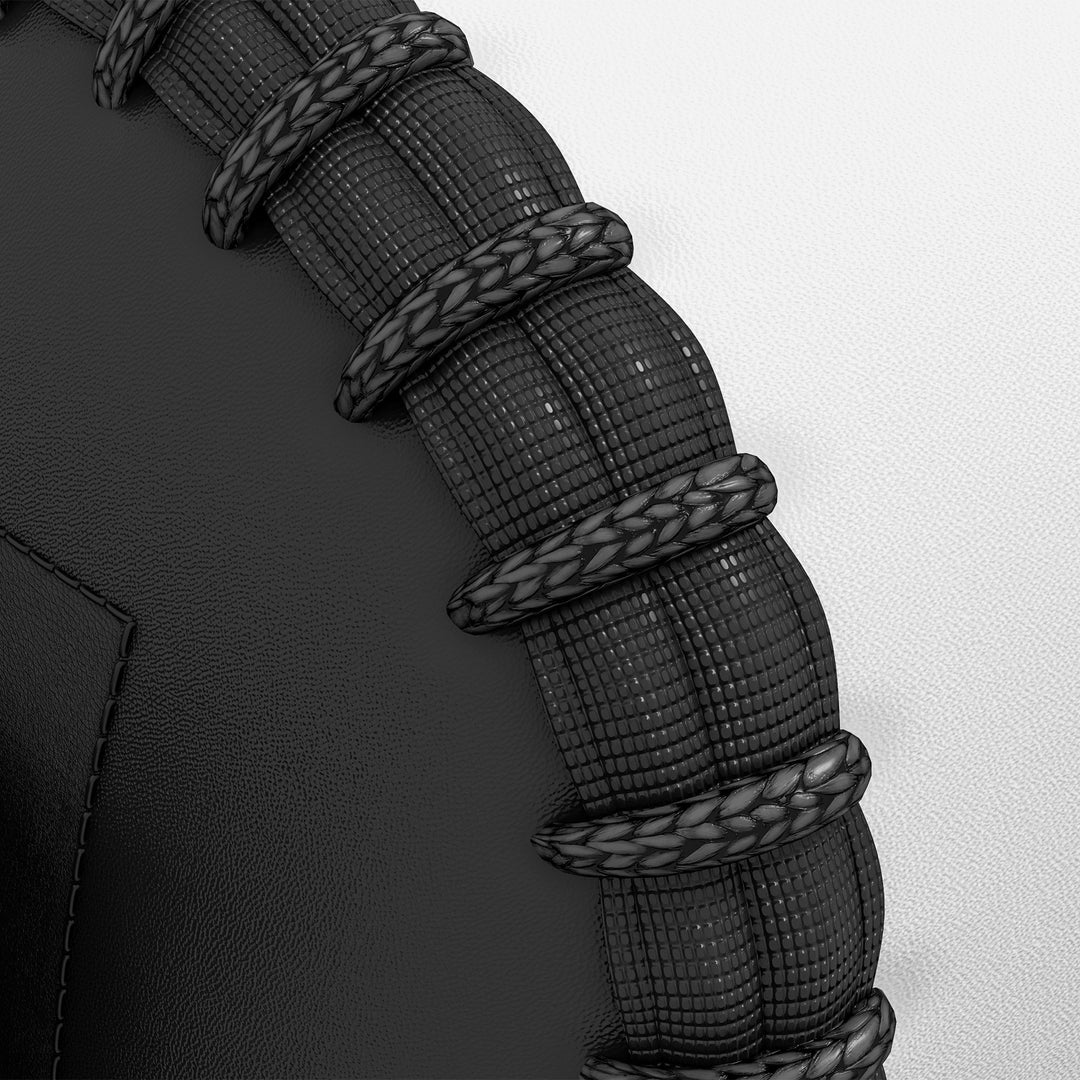 Kickpad til muay thai, kickboxing, syntetisk læderbetræk, 0,4 kg, 38 x 20 x 18 cm, sort/rød/hvid