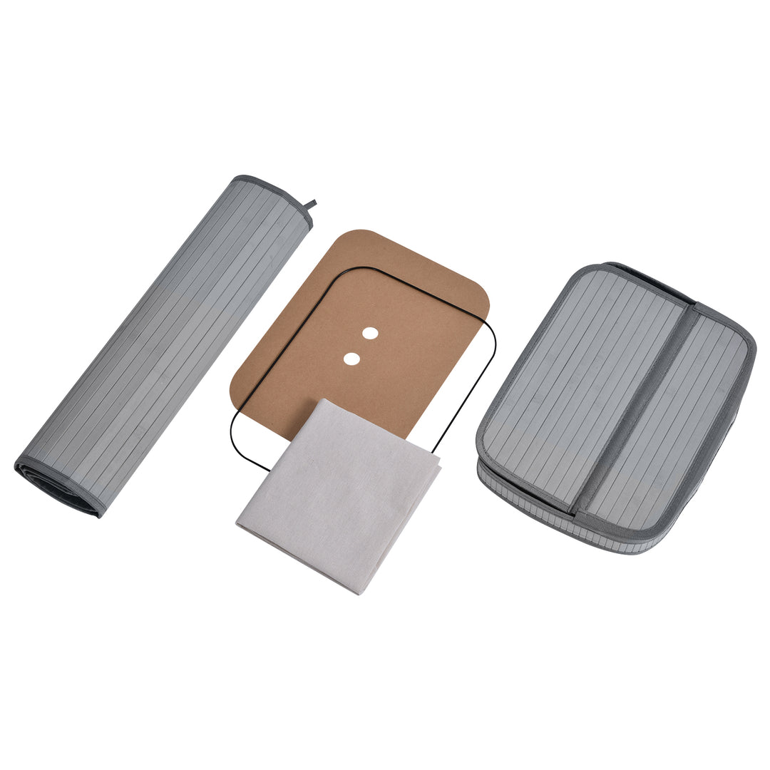 Vasketøjskurv, 70 l vasketøjskurv med låg, aftagelig foring, vasketøjsboks til badeværelse, 40 x 30 x 60 cm, grå