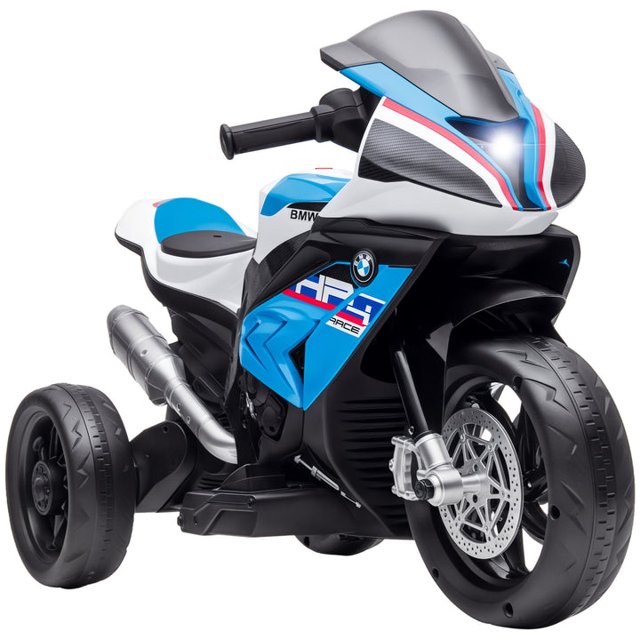 El-motorcykel til børn med forlygter og 3 musiktilstande, til børn 1,5-5 år, blå, 82,5 x 42 x 54 cm