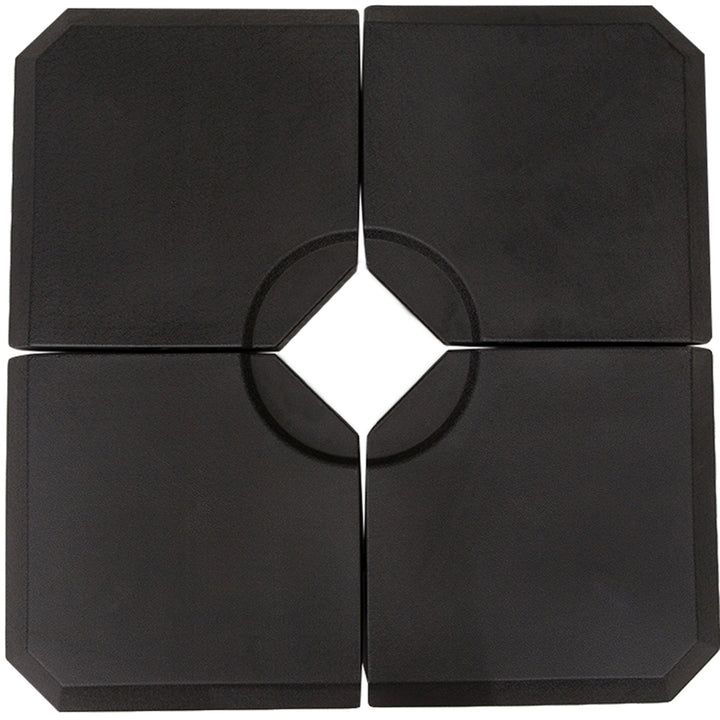 Parasolfod til hængeparasol – 4-delt krydsfod, fyldes med vand eller sand