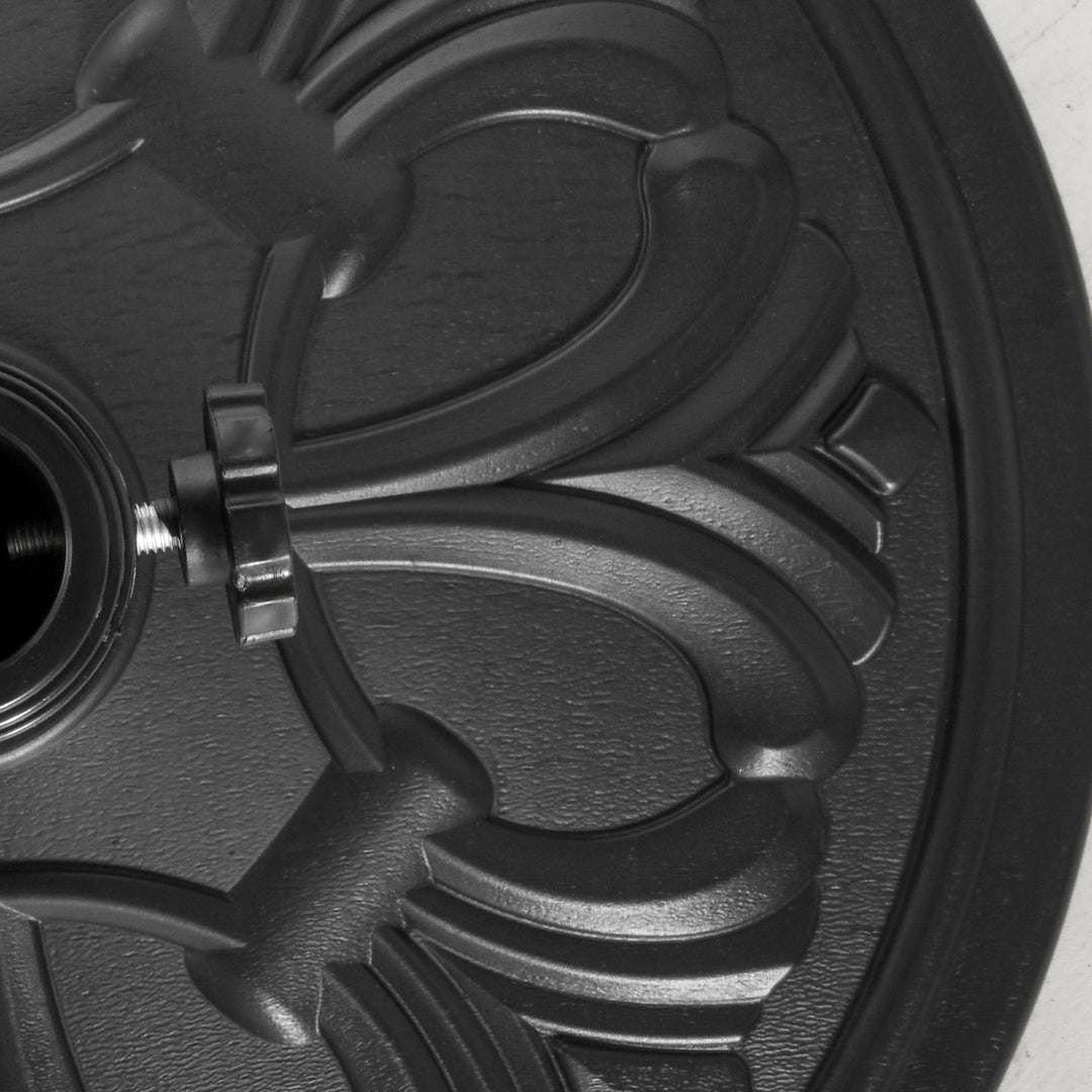 Parasolfod 13 kg, paraplystativ til paraplystænger med en diameter på 35 mm/38 mm/48 mm, paraplyholder til have, balkon, antik sort