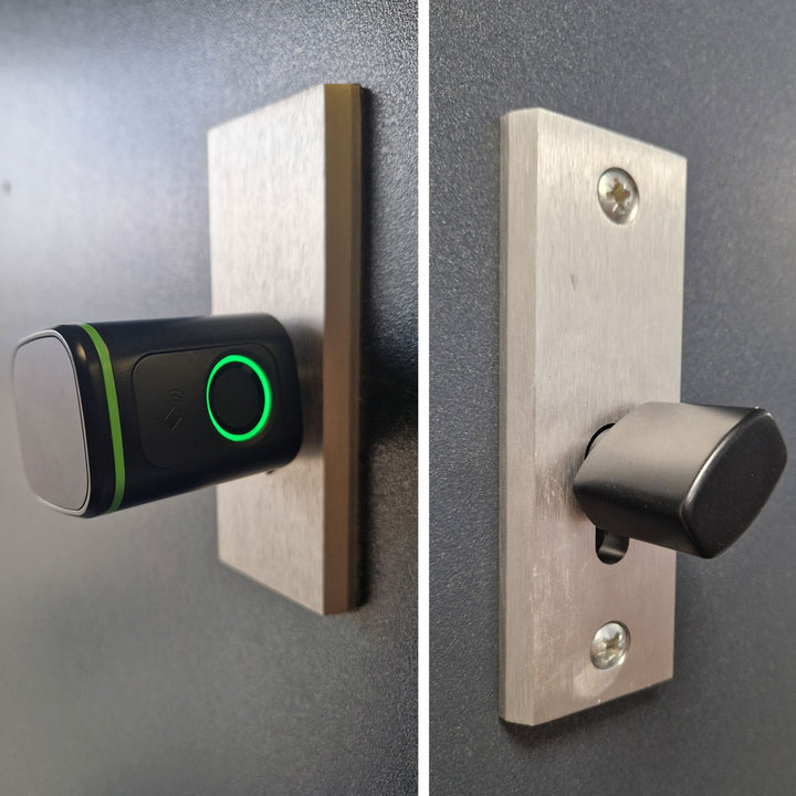 Indsats til dørlås med fingeraftryk, sort