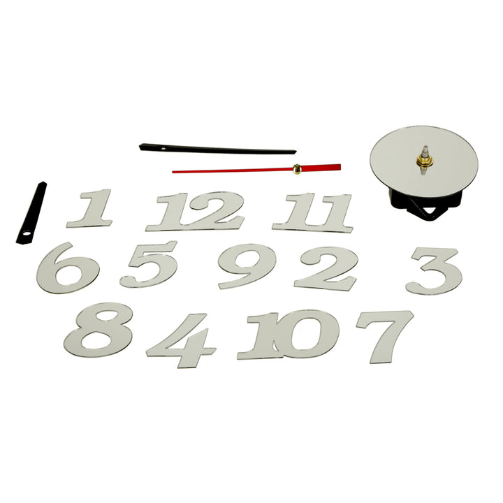 12 timers vægur, sølvfarvet