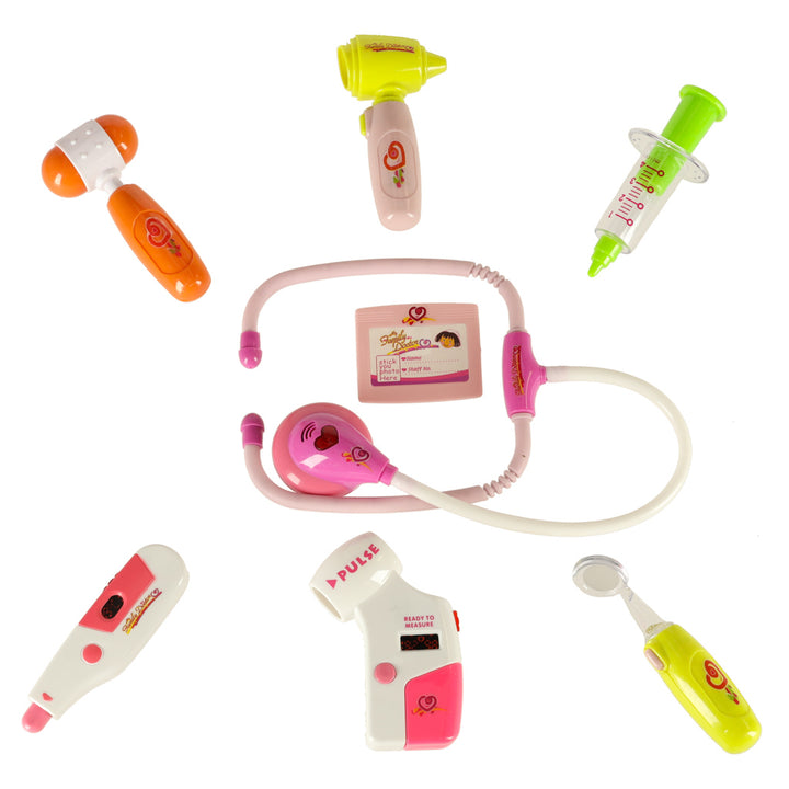 Lægesæt i kuffert DOCTOR + lys pink