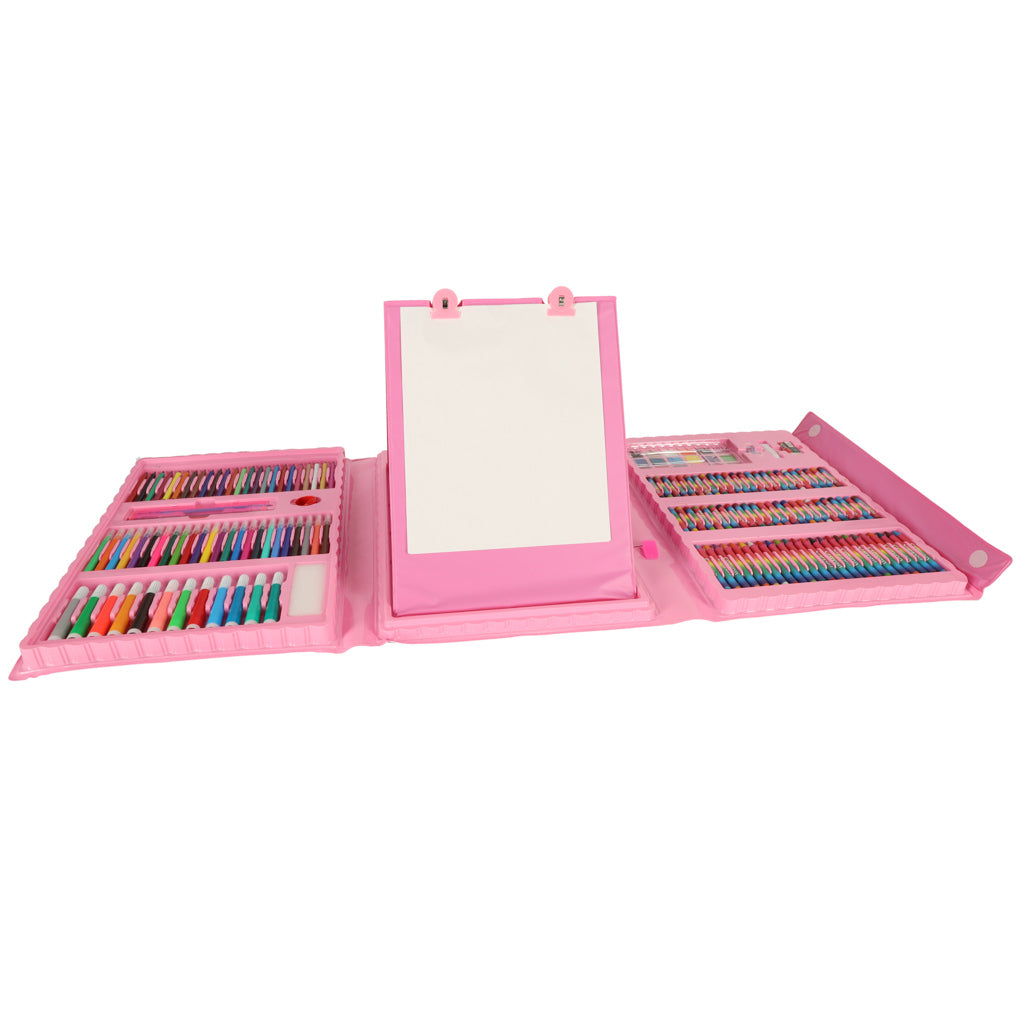 Malekunstsæt i etui 208el pink