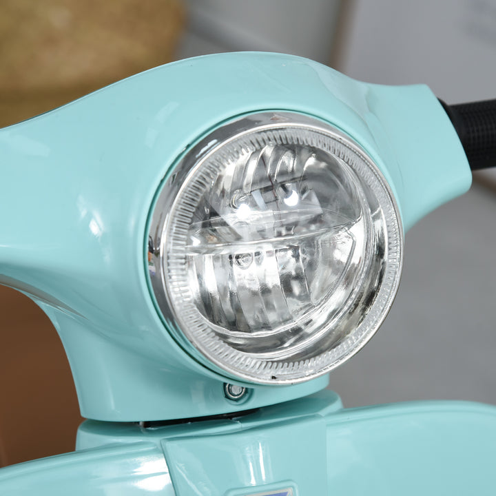 Elektrisk børnemotorcykel vespa elmotorcykel med led-lys, lyd, børns elmotorcykel til børn fra 18-36 måneder grøn