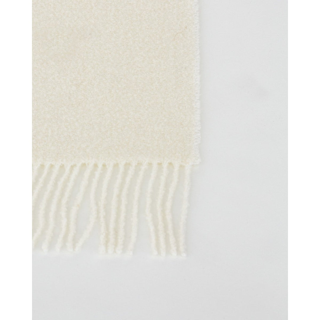 Uldbouclé uldtæppe Paris White