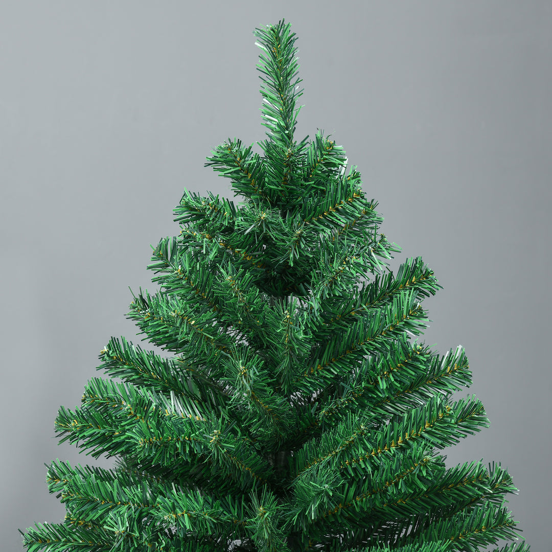 Juletræ 1,8 m kunstig gran juletræ 1000 grene metalfod pvc grøn ø120 x 180h cm