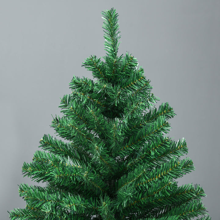 Juletræ 1,8 m kunstig gran juletræ 1000 grene metalfod pvc grøn ø120 x 180h cm