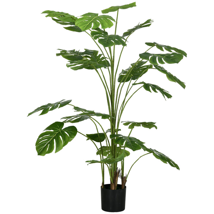 180 Cm kunstig plante med krukke, kunstig mos, indendørs plante til stue, realistisk look, grøn