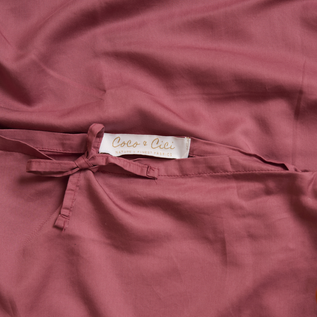 Børn - TENCEL™ Twill Dekbedovertrek Dusty Rose