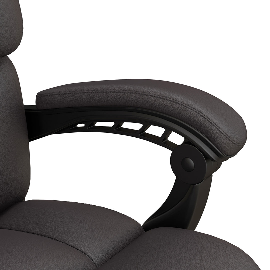 Kontorstol med massagefunktion, ergonomisk, lænestol, 63x57x118, brun